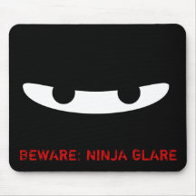 Ninja Glare! Mouse Pads