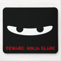 Ninja Glare! Mouse Pads