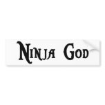 Ninja God Bumper Sticker