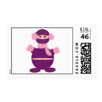 Ninja Gordon Does Winter Wear Postage postage by OodlesofDoodles Ninja Gordon Does Winter Wear Postage postage