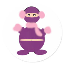 Ninja Gordon Does Winter Wear stickers