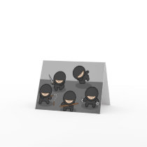 Ninja Greeting Card or Note Card (Blank Inside)