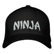 Ninja Hat embroidered hats