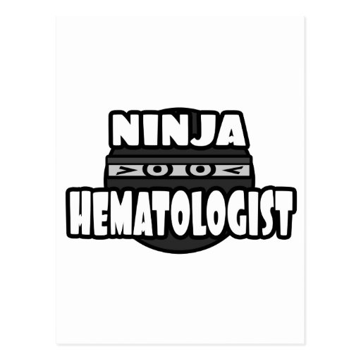 Ninja Hematologist Post Cards