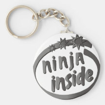 Ninja Inside! Keychain