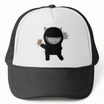 ninja kitty trucker hat