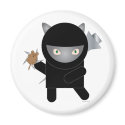 ninja kitty magnet by ValeriesGallery ninja kitty magnet