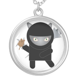 Ninja Kitty Necklace necklace