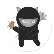 ninja kitty sticker