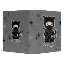 Ninja Kitty! With Shurikens Binder by ninjadorables Ninja Kitty! With Shurikens Binder