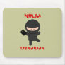 Ninja Librarian with Book Mousepad