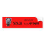 ninja, llama2, BEWARE OF, NINJA, LLAMA!!! Bumper Stickers