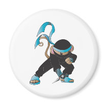 ninja monkey refrigerator magnets