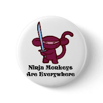 Ninja Monkeys Are Everywhere! buttons by OmanLegend Ninja Monkeys Are Everywhere! buttons