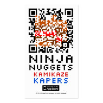 Ninja Nuggets QR Card Business Card Template