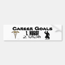 Ninja Nurse Bumper Stickers