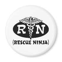 Ninja Nurse Refrigerator Magnet