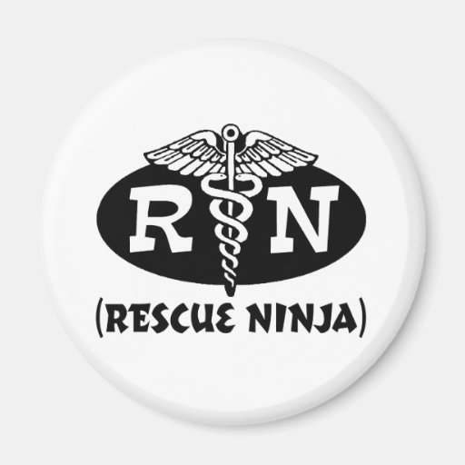 Ninja Nurse Refrigerator Magnet