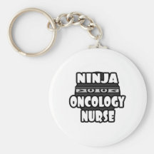 Ninja Oncology Nurse Keychains