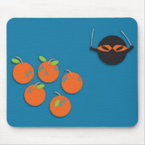 Ninja Orange mousepads by CFlux Ninja Orange mousepads