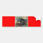 Ninja Painting circa 1853 Japan Bumper Stickers