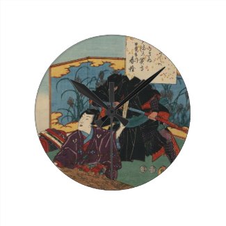 Ninja Painting circa 1853 (Ninja Clock)