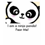 ninja panda t-shirts