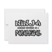 Ninja...Paralegal Custom Invitation