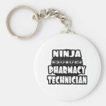 Ninja Pharmacy Technician Keychain