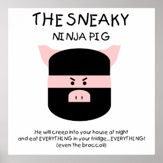Ninja Pig! Poster