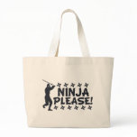 Ninja Please Canvas Bag
