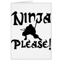Ninja Please! cards