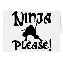 Ninja Please! cards