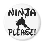 Ninja Please! magnets