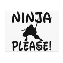 Ninja Please! postcards