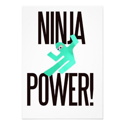 Ninja Power Custom Invites