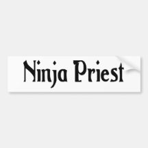 Ninja Priest Bumper Sticker
