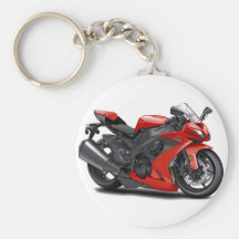 Ninja Red Bike Key Chains