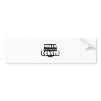 Ninja Runner Bumper Sticker