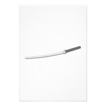 Ninja Samurai Sword Personalized Invites