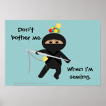 Ninja Sew Poster