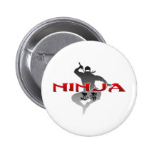 Ninja Silhouette Button