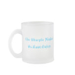 Ninja Snowman Frosted Glass Mug