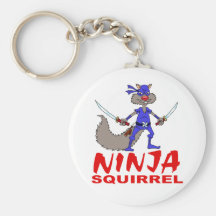 Ninja Squirrel Key Chains