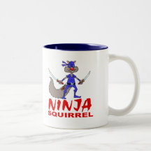 Ninja Squirrel Mug