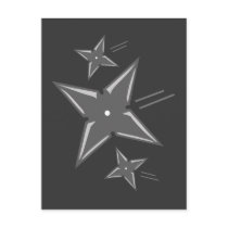 Ninja Stars postcards