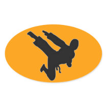 NINJA OVAL STICKER