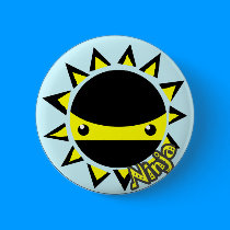 Ninja sun button 2 by 2cutebuttons Ninja sun button 2