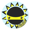 ninja sun stickers by 2cutebuttons ninja sun stickers