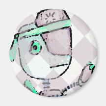 Ninja Toothpaste Robot ! Refrigerator Magnets